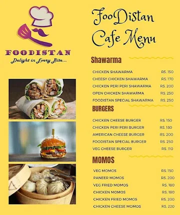 Foodistan Cafe menu 