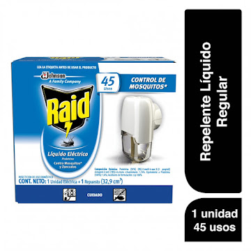 Insecticida Raid Líquido Unidad Eléctrica x 1 und  