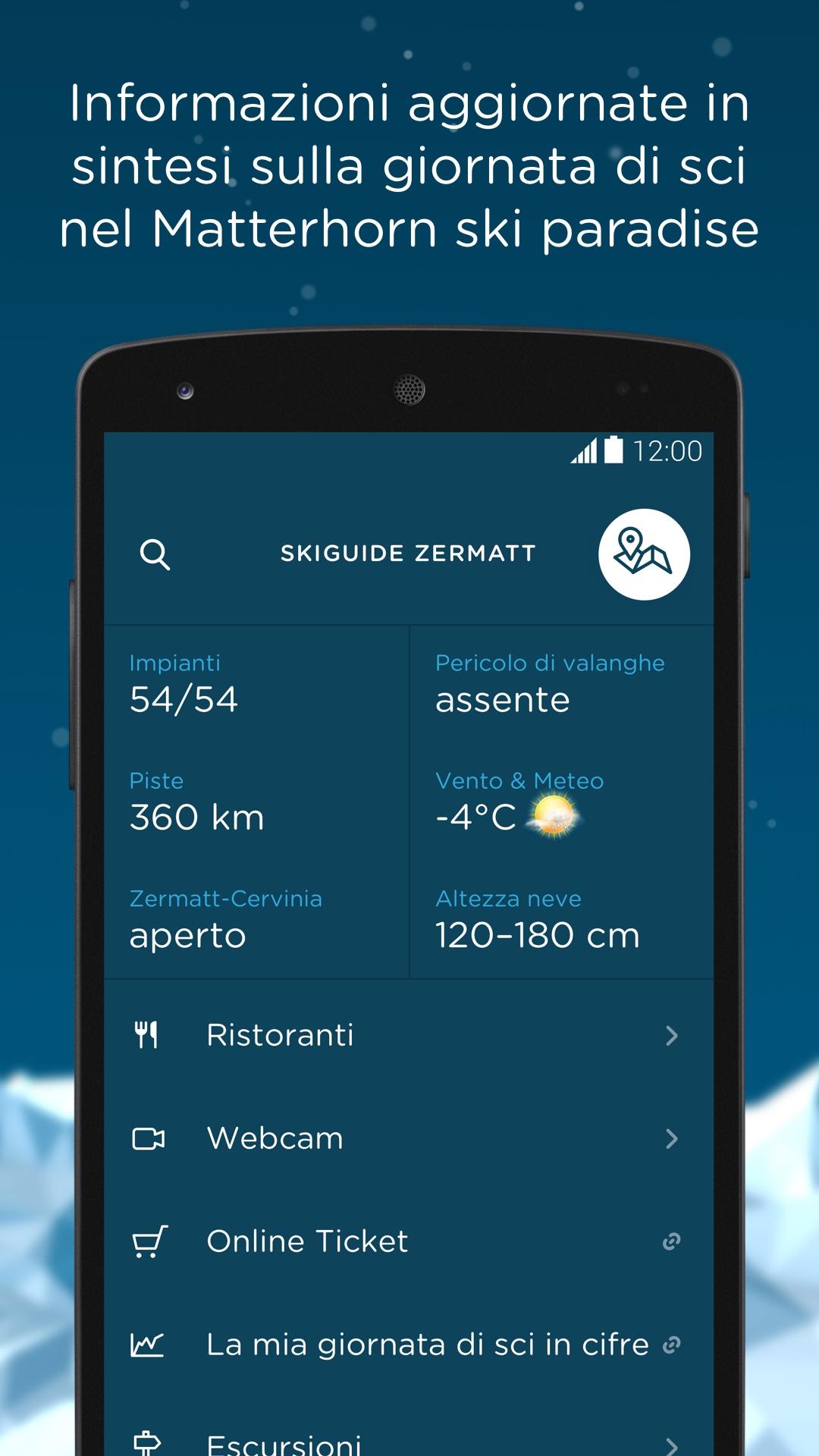 Android application Skiguide Zermatt screenshort