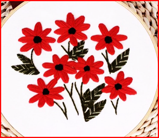 Learn stitches embroider by hand.?Easy sewing