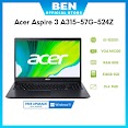 [Mã 1212Elsale10 Giảm 5% Đơn 3Tr] Laptop Acer Aspire 3 A315 - 57G - 524Z/ Black/ Intel Core I5 - 1035G1/Ram 8Gb/Ssd 512Gb