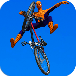 Download Spider Hero:BMX Bicycle Impossible Track For PC Windows and Mac