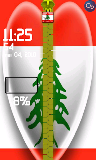 Lebanon Zipper Lock Screen