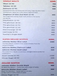 The Village Deck menu 1