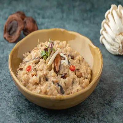 Miso Shiitaki Risotto Mushrooms