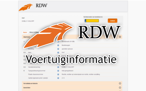 RDW Voertuiginformatie