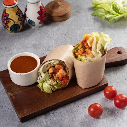 Mexican Salsa Lettuce Wrap With Chicken