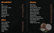 The Dosa Cafe menu 1