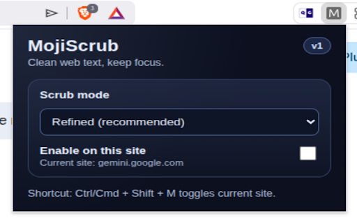 MojiScrub screenshot 2