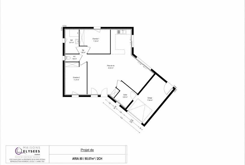  Vente Terrain + Maison - Terrain : 450m² - Maison : 80m² à Mornac-sur-Seudre (17113) 