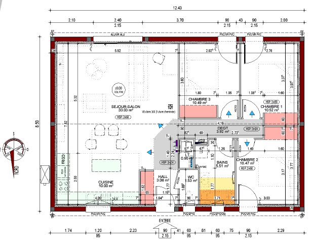 Vente maison neuve 4 pièces 89 m² à Saint-Jean-de-Marsacq (40230), 340 000 €