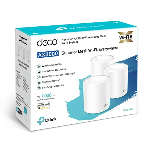 Hệ thống WiFi Mesh TPLink Deco X60 Wifi 6 3-pack