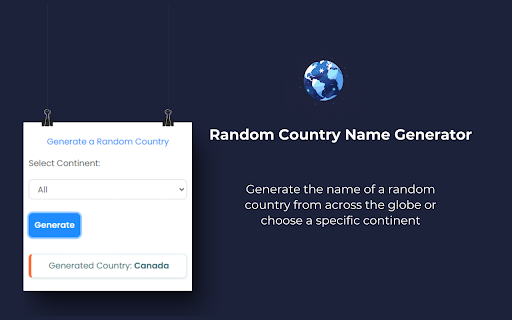 Random Country Generator