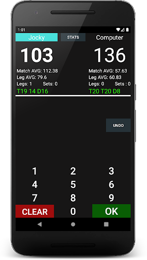 Screenshot Essential Darts Scoreboard