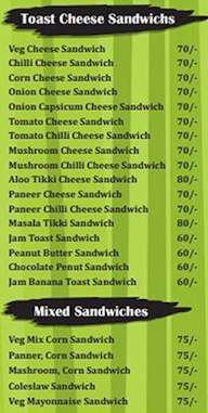 Nischal Super Sandwich & Juice menu 1