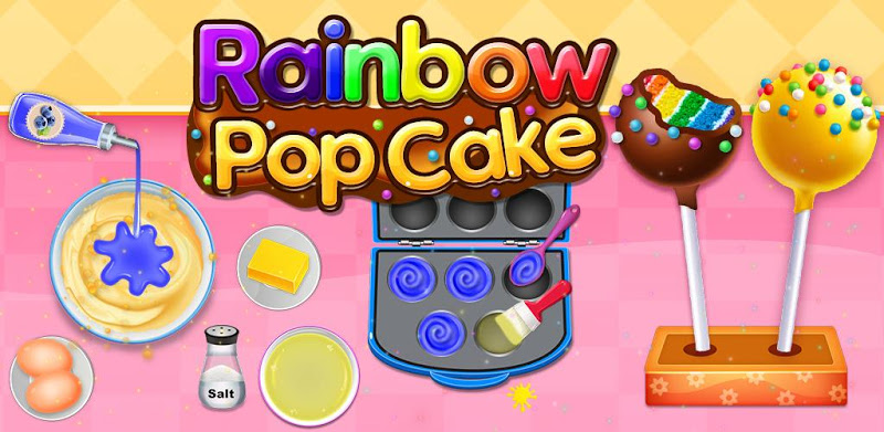 Rainbow Cake Pop Maker - Dessert Food Cooking Game