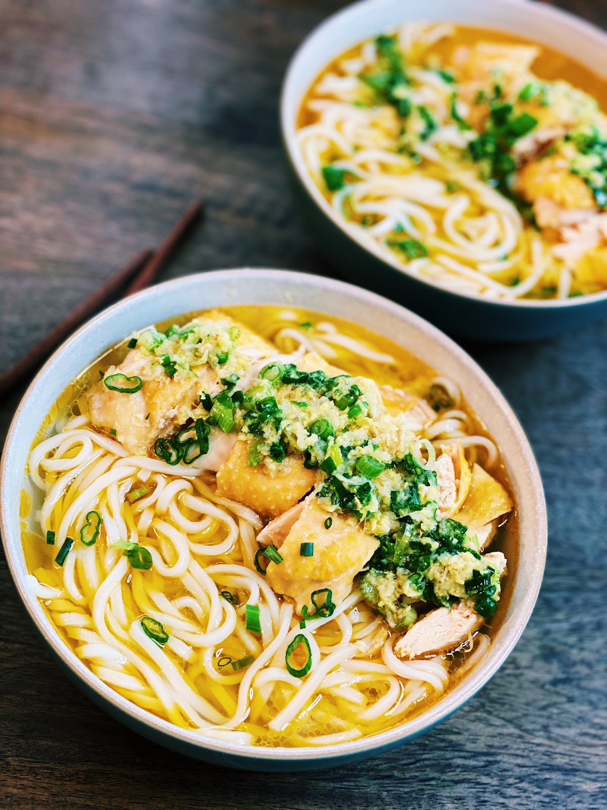 Asian Chicken Noodle Soup (Instant Pot) - Tiffy Cooks