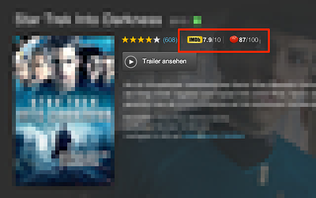 IMDb & Rotten Tomatoes @ Prime Instant Video chrome extension