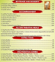 World Famous Paratha menu 2