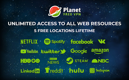 Free VPN Proxy and ad blocker - Planet VPN