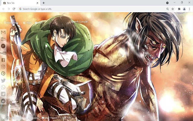 Attack On Titan Wallpaper New Tab