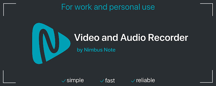 Nimbus Clarity - Video and Audio Recorder marquee promo image