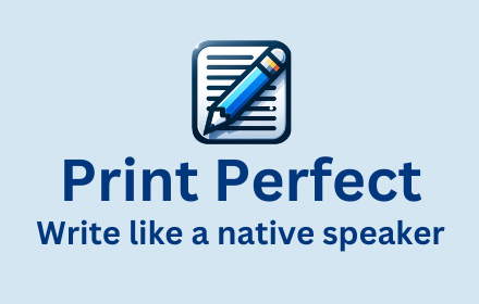 Print Perfect AI Text Editor small promo image