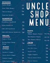 Uncle Shop menu 1