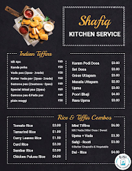 Shafiq Kitchen menu 1