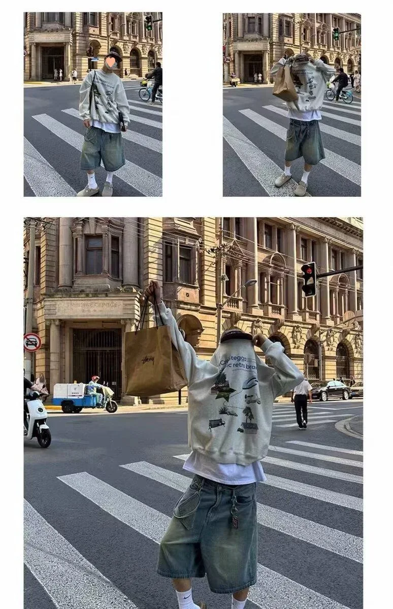 Title 12, High Street Američki Retro Štampani Džemper, za...