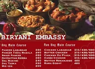 Biryani Embassy menu 1