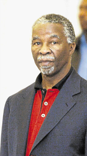 HER BABYSITTER: Thabo Mbeki