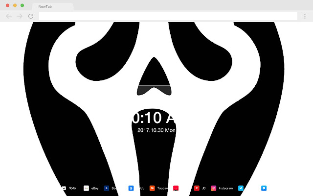 Scream HD New Tabs Popular Horror Theme