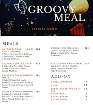Groovy Meal menu 1