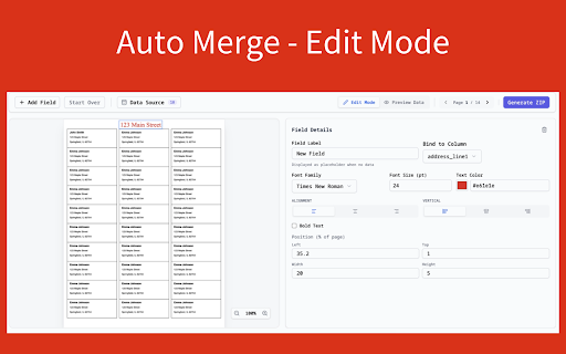 PDF Mail Merge: Fill Forms from Sheets & CSV screenshot 4