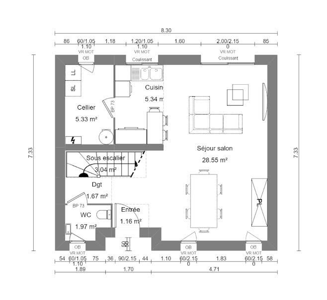 Vente maison neuve 4 pièces 80 m² à Cambrai (59400), 241 607 €