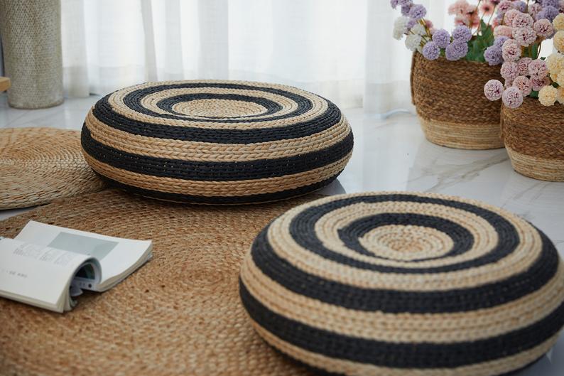 Water hyacinth cushions