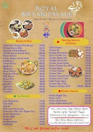 Royal Biryani Palace menu 1