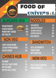 Food Of Universal menu 2