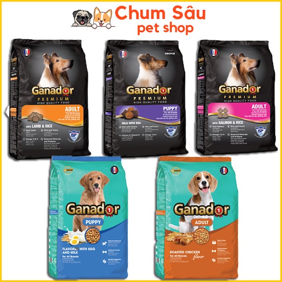 Thức Ăn Hỗn Hợp Hạt Cho Chó Ganador 400G - Đồ Ăn Cho Chó Con, Chó Lớn