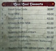 Sukh Sagar menu 3