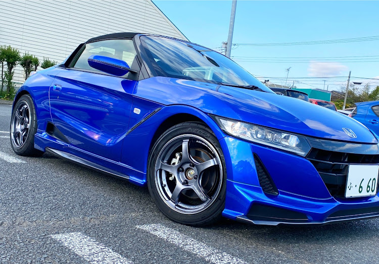 S660のフレンチブルーパール・ADVAN Racing・ADVAN Racing TC4・ホイール交換・グランドスラムに関するカスタム事例の投稿画像1枚目
