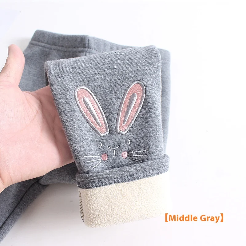 Leggings épais doublés en polaire pour filles, pantalons bébé en pur coton, chauds et confortables, idéaux pour les journées froides.