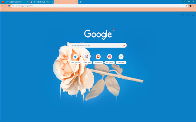 Minimal Rose Blues | BEST ART FLOWER } 1080P chrome extension