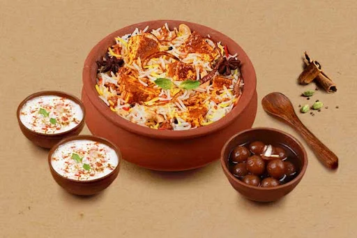 1 KG Original Paneer Matka Biryani + FREE Dessert