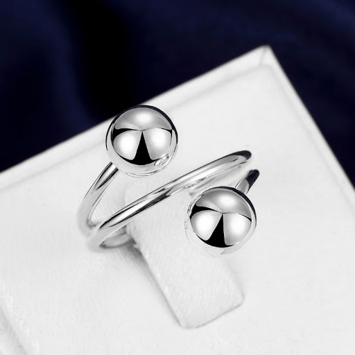 Title 3, Couple Beads Ring for Women. Simple, elegant an...