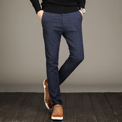 Title 4, Mens casual pants Slim small straight tube