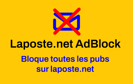 Laposte.net AdBlock small promo image