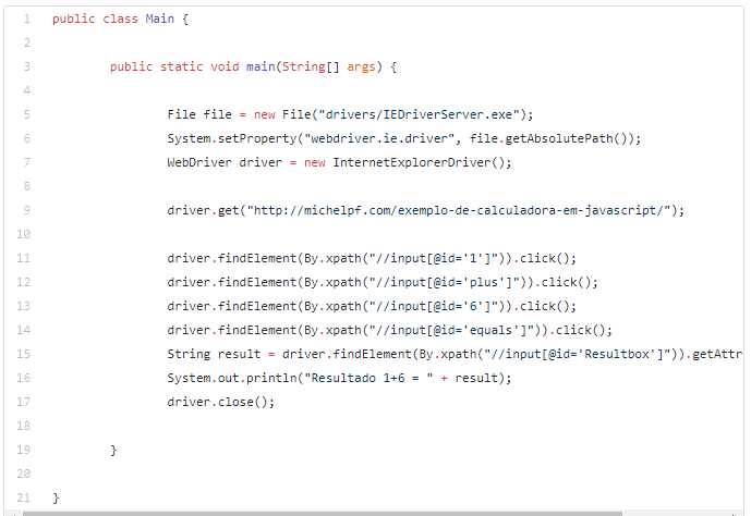 Creating a Robot using Java with Selenium