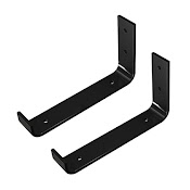 2 Pieces L - Shape Wall - Mount Bracket Right Angle Corner Brace Home Office Shelf Organizer Holder, 15X3X0.4Cm, 11Cm